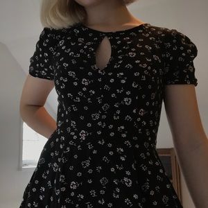 CLEARANCE urban outfitters black floral dress